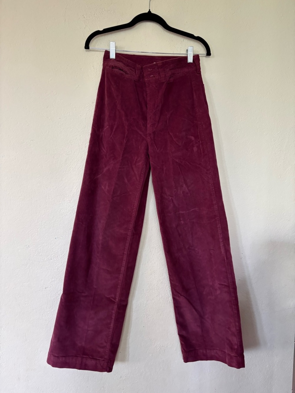 Faherty Burgundy Corduroy Button Pants
